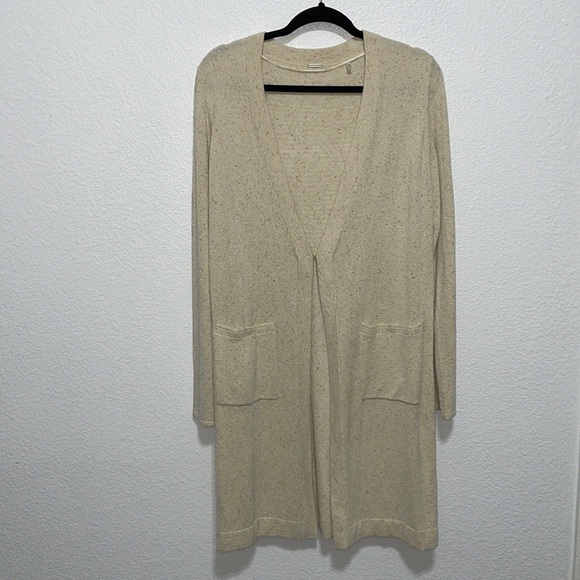 Elie‎ Tahari, Gold Metallic Cardigan, Long Sleeve, Medium - Picture 1 of 4